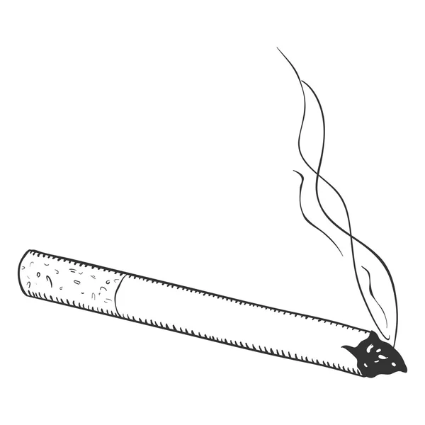 Bosquejo de cigarrillo con filtro — Vector de stock