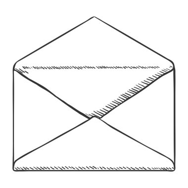 Open Postal Envelope clipart