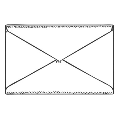 Closed Postal Envelope clipart