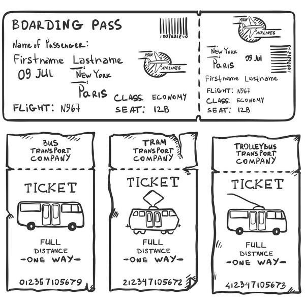 Набор билетов на скетч
 