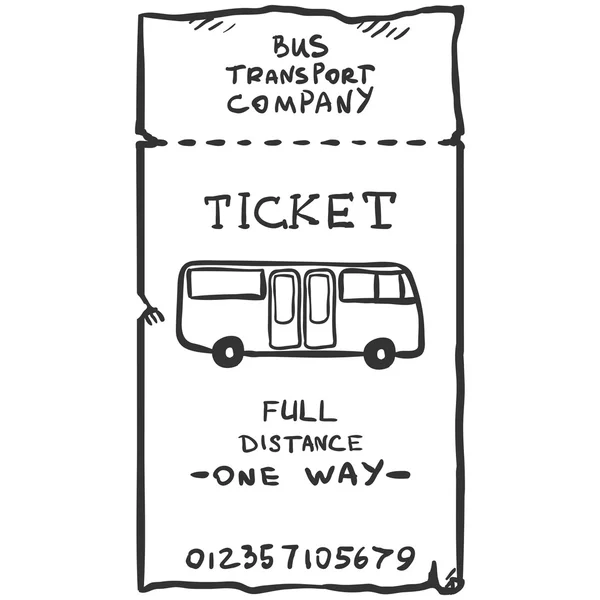 Boceto de billete único — Archivo Imágenes Vectoriales