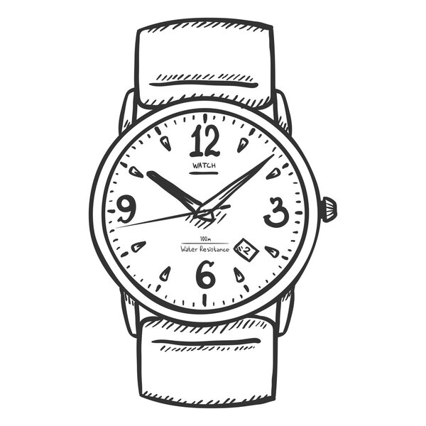 Wrist Watch Sketch 