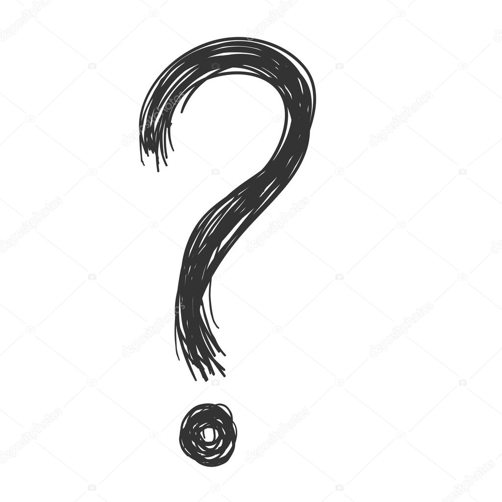 Download Text Question Mark Black White Drawing HQ PNG Image  FreePNGImg