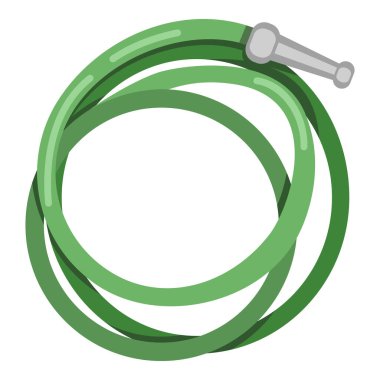 Hortum Simgesi. Hosepipe 'in Vektör Rengi Düzleştirmesi