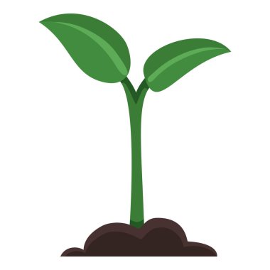 Vector Sprout Simgesi. Sprig Ana Hattı Pictogram