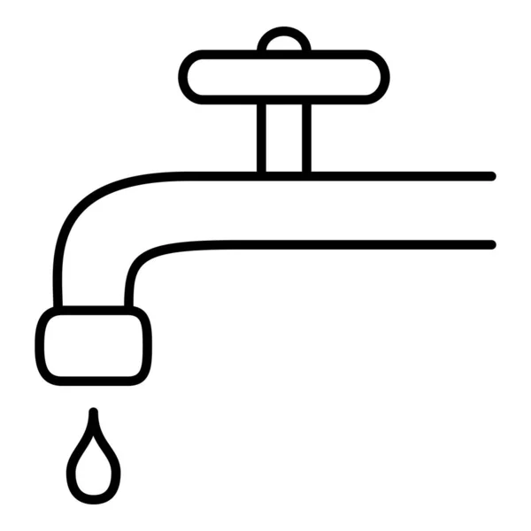 矢量水塔图标 略带水滴的水龙头 — 图库矢量图片