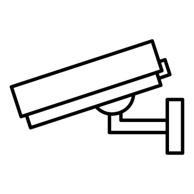 CCTV Taslak Simgesi. Vektör Güvenlik Kamerası Sembolü