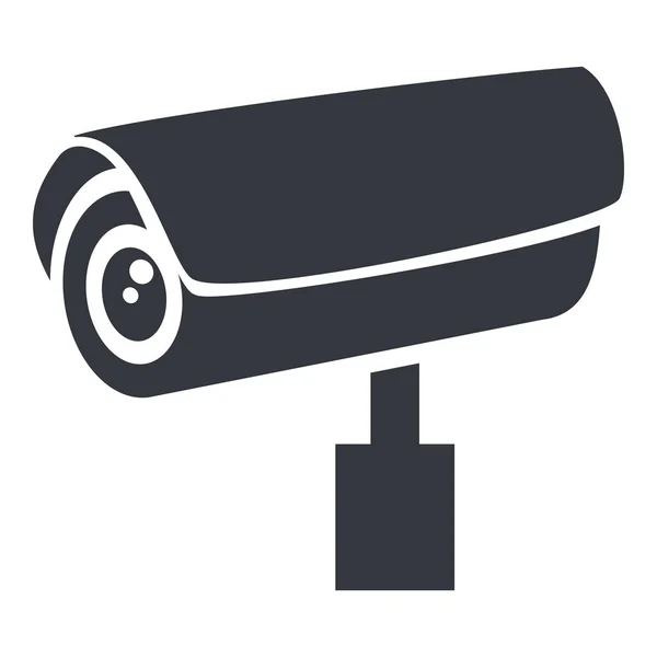 Cctv Basic Pictogram Vector Beveiligingscamera Symbool — Stockvector