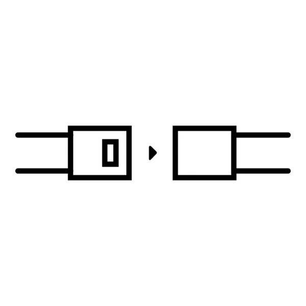 Sicherheitsgurt Vector Line Icon — Stockvektor