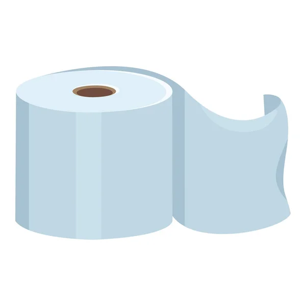 Vektorový Toaletní Papír Barva Ikona Bílém Pozadí — Stockový vektor