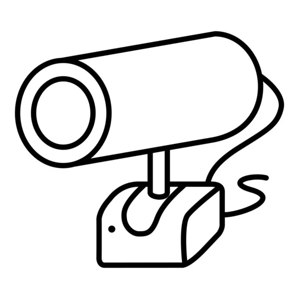 Webcamera Ikoon Vector Single Outline Webcam Symbool — Stockvector