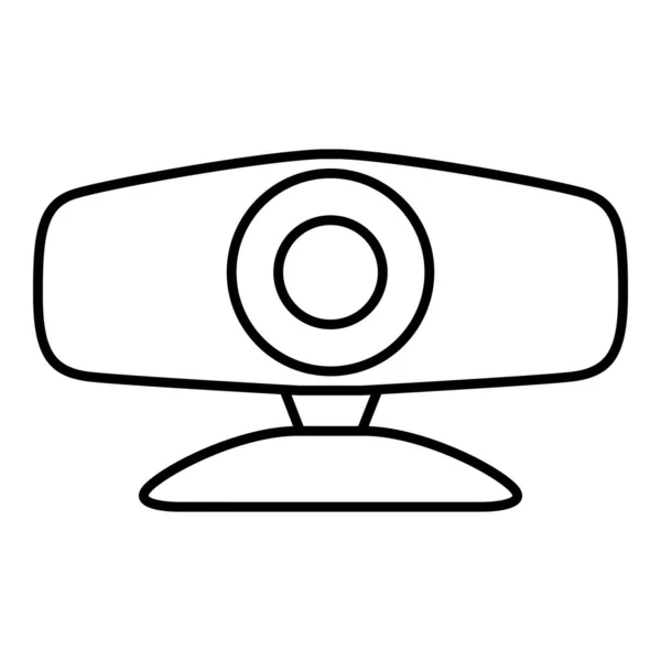 Web Kamera Simgesi Vektör Tek Özet Webcam Sembolü — Stok Vektör