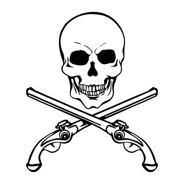 Pirate skull — Stock Vector