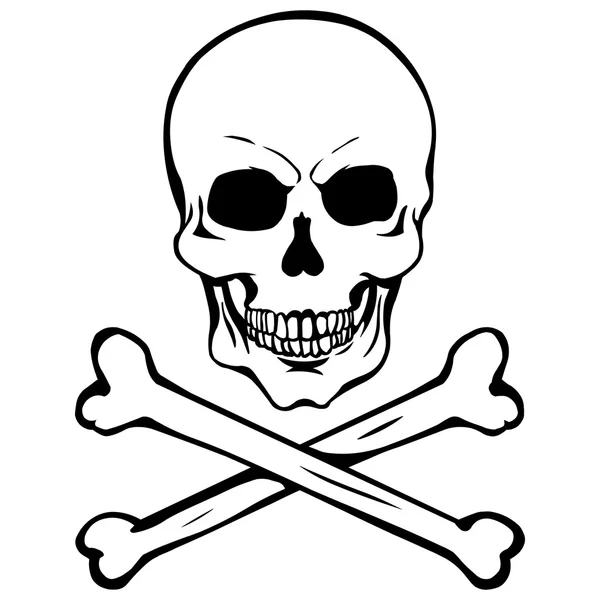 Пиратский череп — стоковый вектор