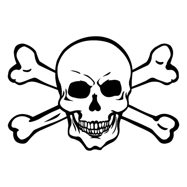 Pirate skull — Stock Vector