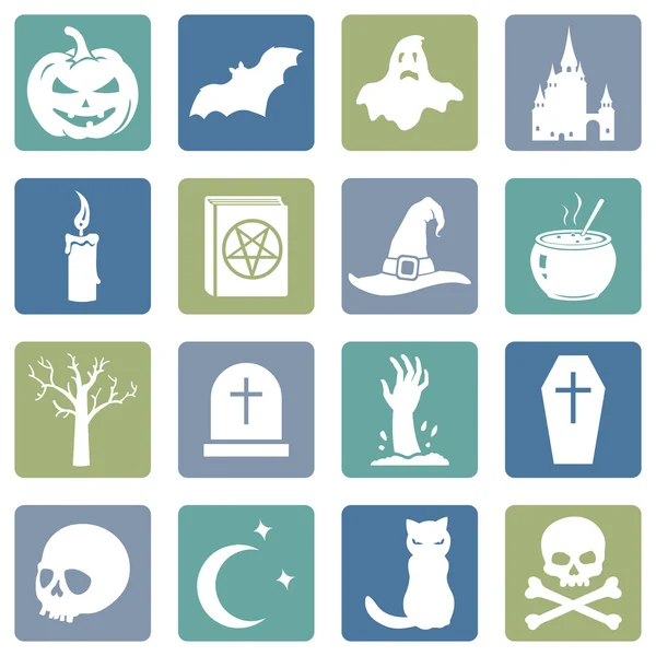 Iconos de Halloween — Archivo Imágenes Vectoriales