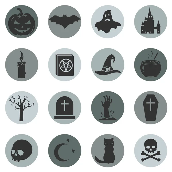 Icônes d'Halloween — Image vectorielle