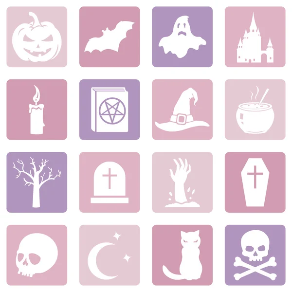 Iconos de Halloween — Archivo Imágenes Vectoriales