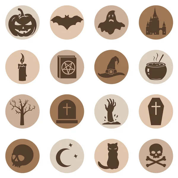 Iconos de Halloween — Archivo Imágenes Vectoriales