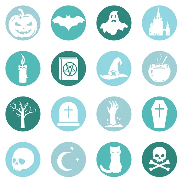 Iconos de Halloween — Vector de stock