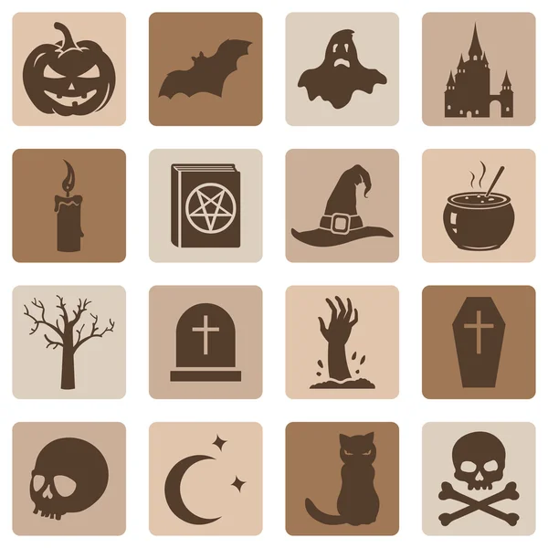 Halloween Icons — Stock Vector