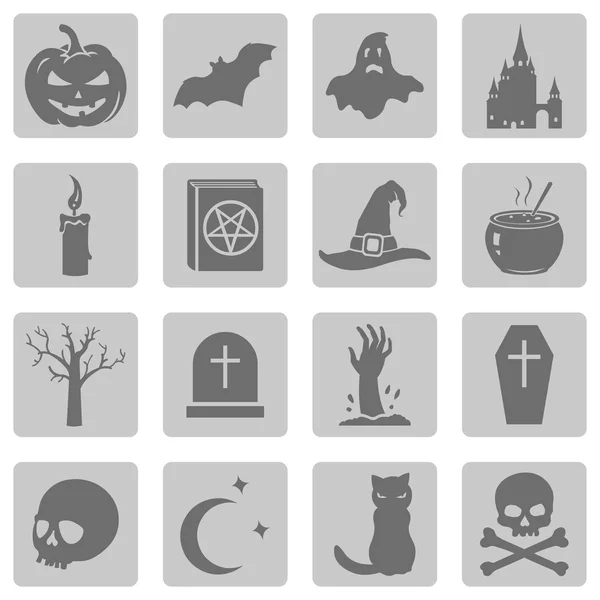 Halloween pictogrammen — Stockvector