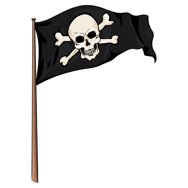 Bandeira do pirata — Vetor de Stock