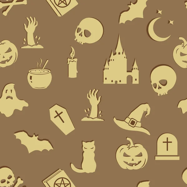 Modèle d'Halloween sans couture vectoriel — Image vectorielle