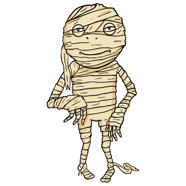 Halloween karakter - mummie. — Stockvector