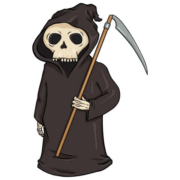 Muerte con guadaña . — Vector de stock