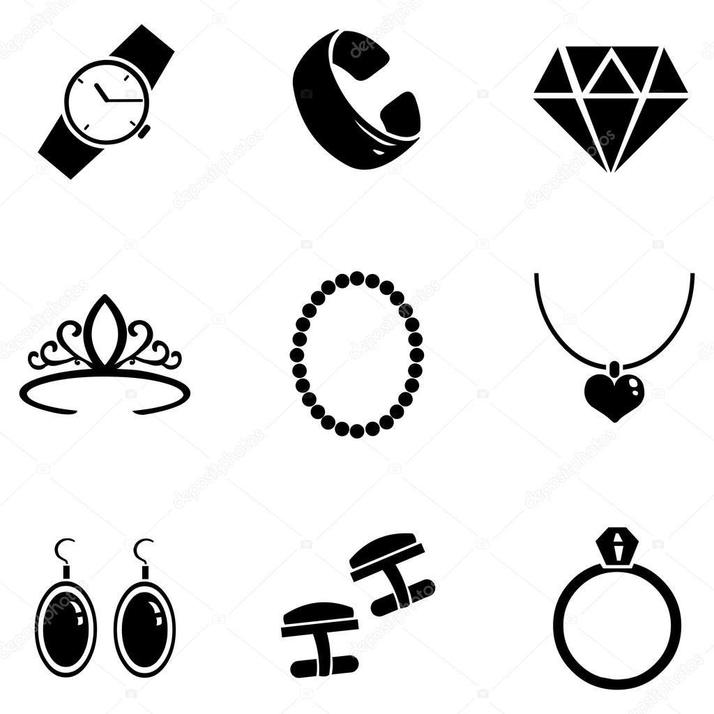 Vector Set of Jewellery Icons