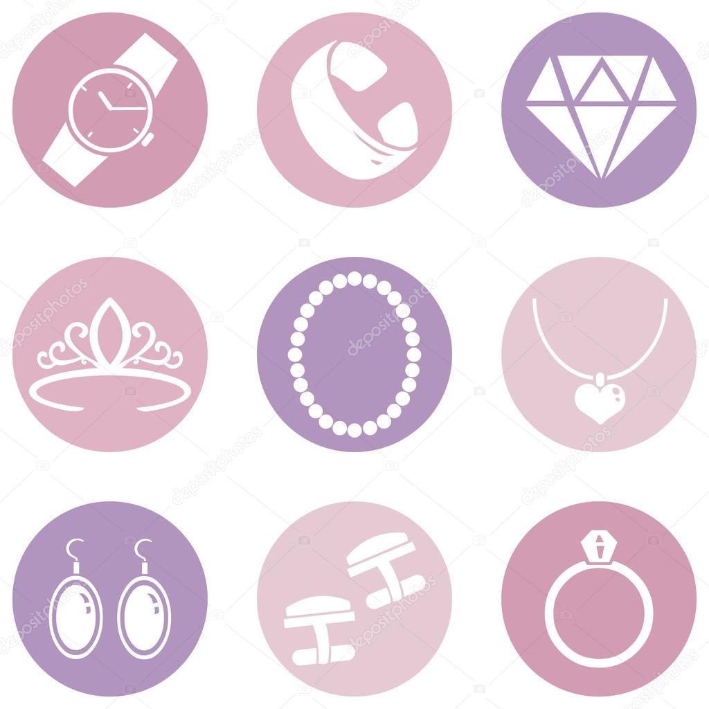 Vector Set of Jewellery Icons