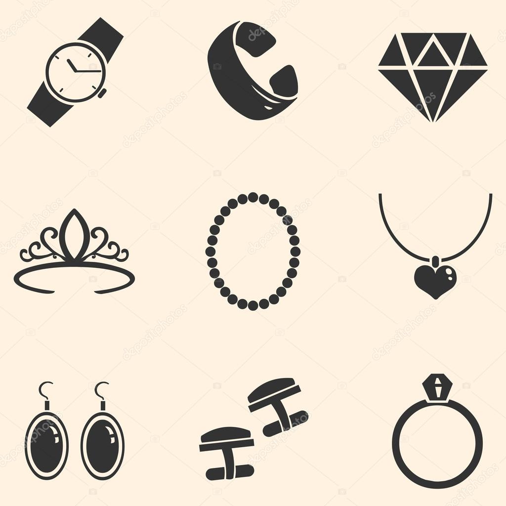 Vector Set of Jewellery Icons