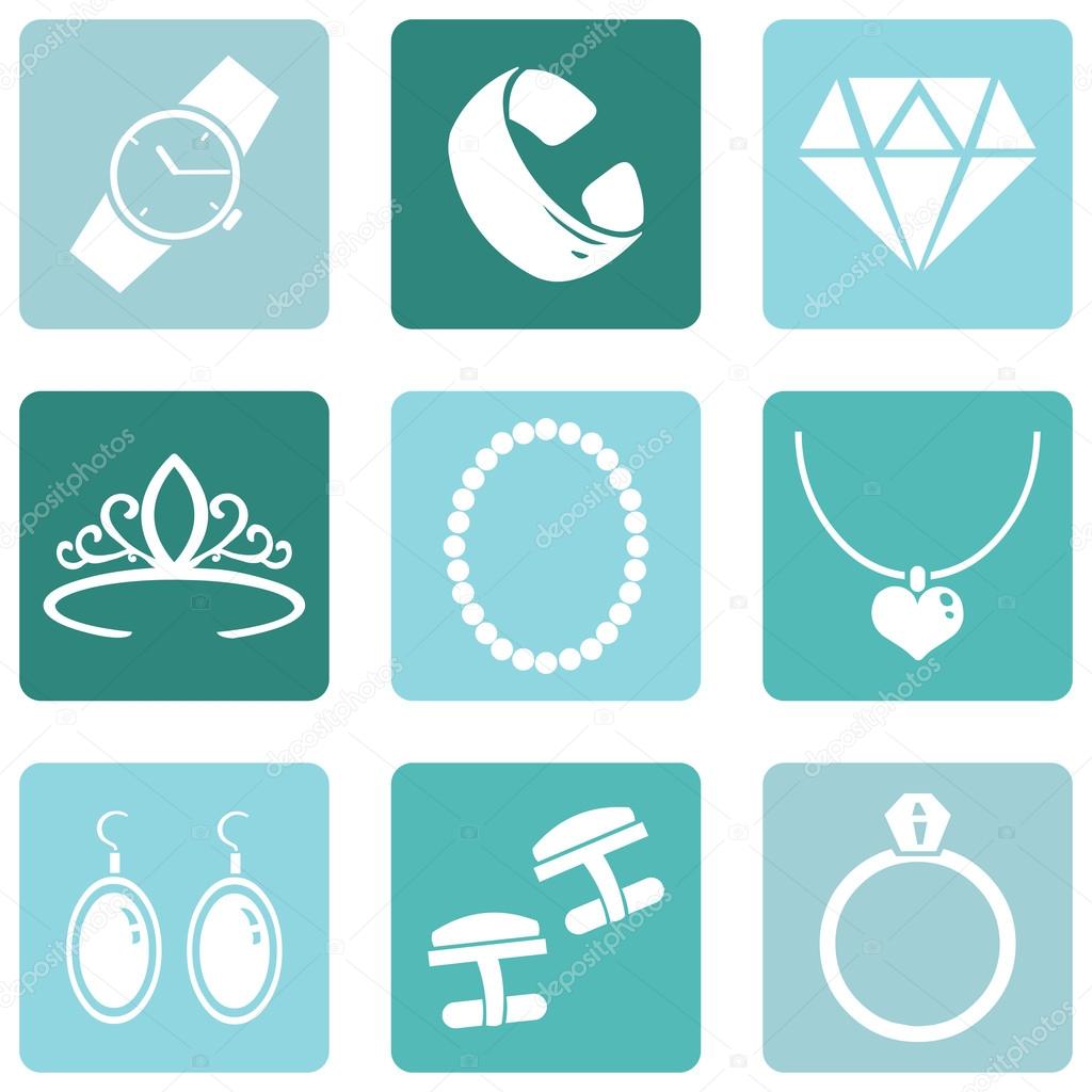 Vector Set of Jewellery Icons