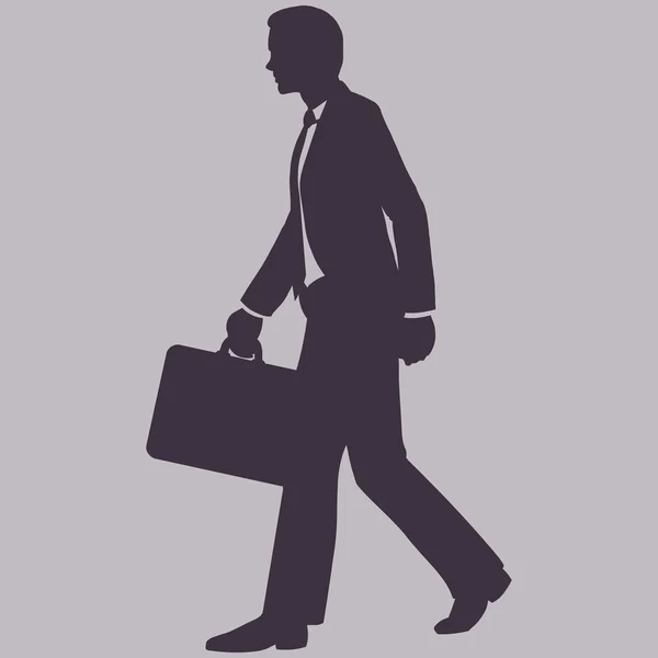 Silhouette d'homme d'affaires. — Image vectorielle