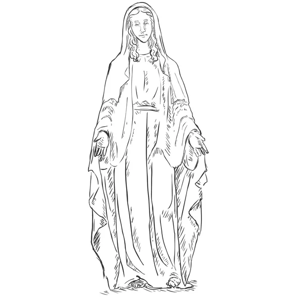 Croquis Ave Maria — Image vectorielle