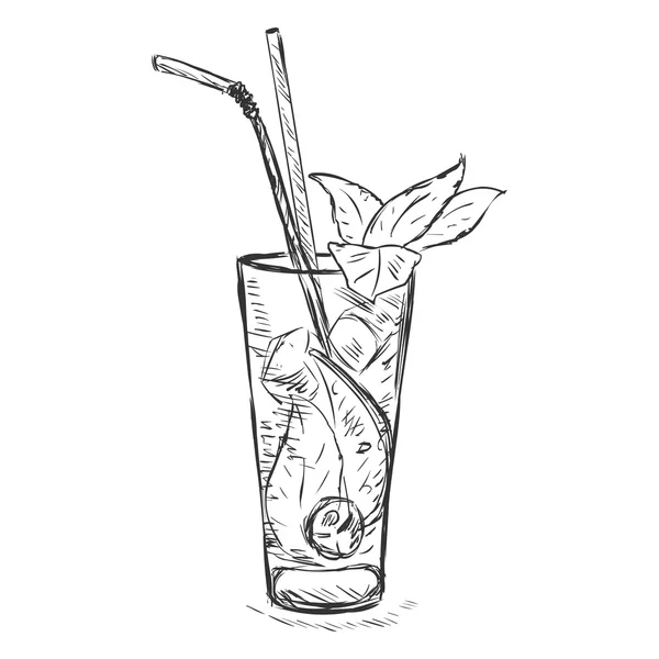 Cocktail mojito — Stock vektor