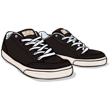 Cartoon  Skaters Shoes clipart