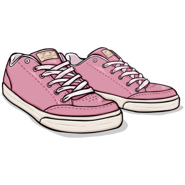 Cartoon  Skaters Shoes clipart