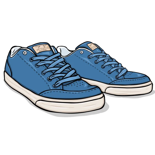 Zapatos para patinadores de dibujos animados — Vector de stock