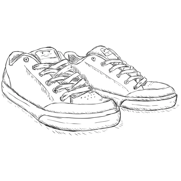Sepatu Skater Kartun - Stok Vektor