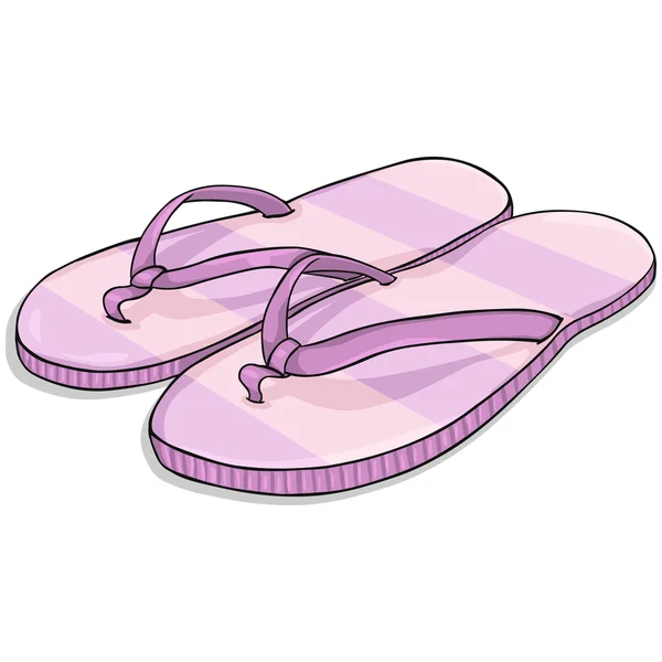 Strand slippers — Stockvector