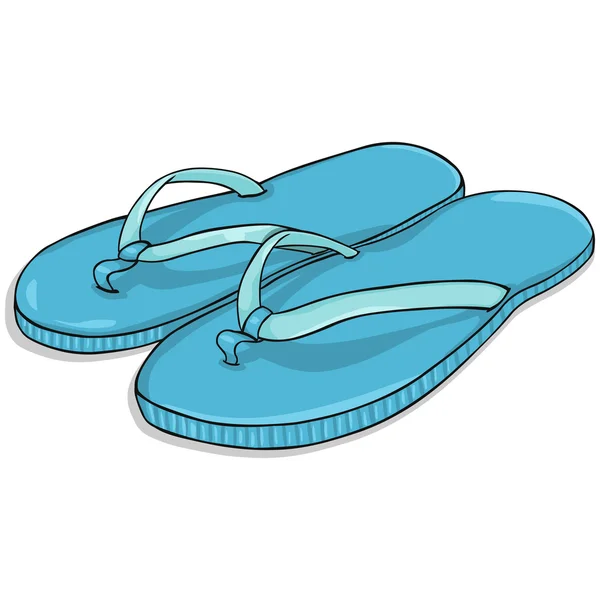 Strand slippers — Stockvector