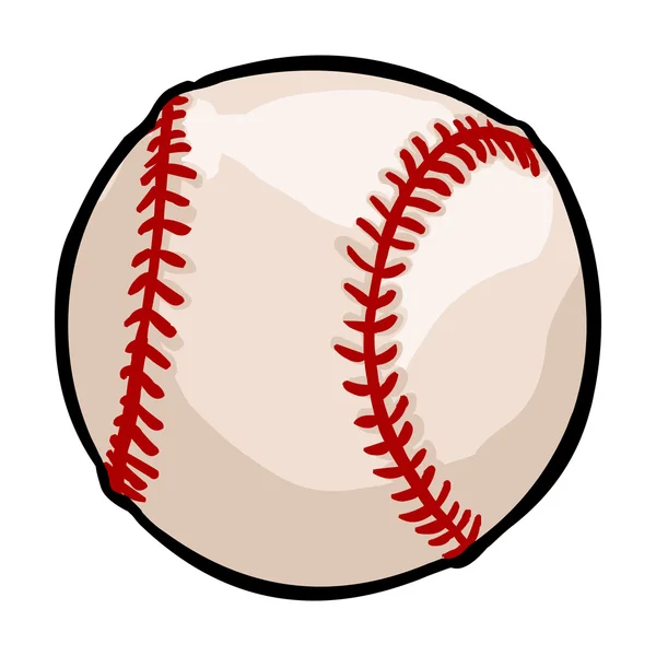 Pelota de béisbol — Vector de stock