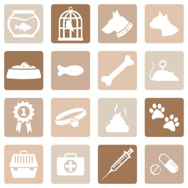 Evcil hayvan simge kümesi