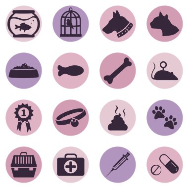Evcil hayvan simge kümesi