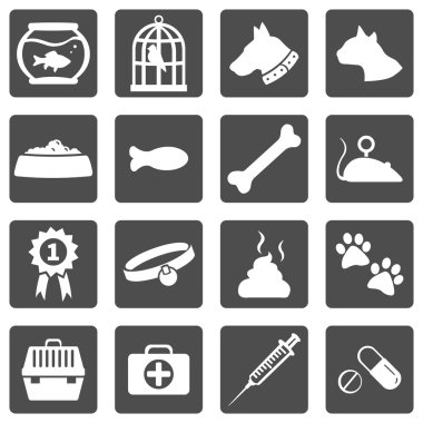 Evcil hayvan simge kümesi