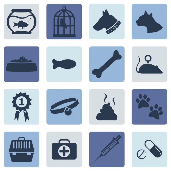 Set of Pets Icons — Stock Vector