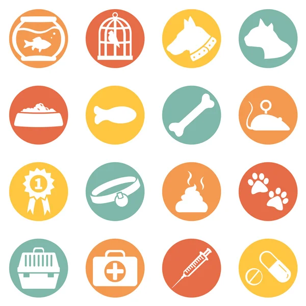 Set of Pets Icons — Stock Vector