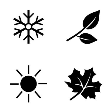 Set of Seasons Icons.